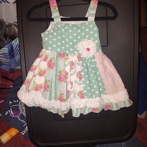 Serendipity floral n polka dots sz 4t